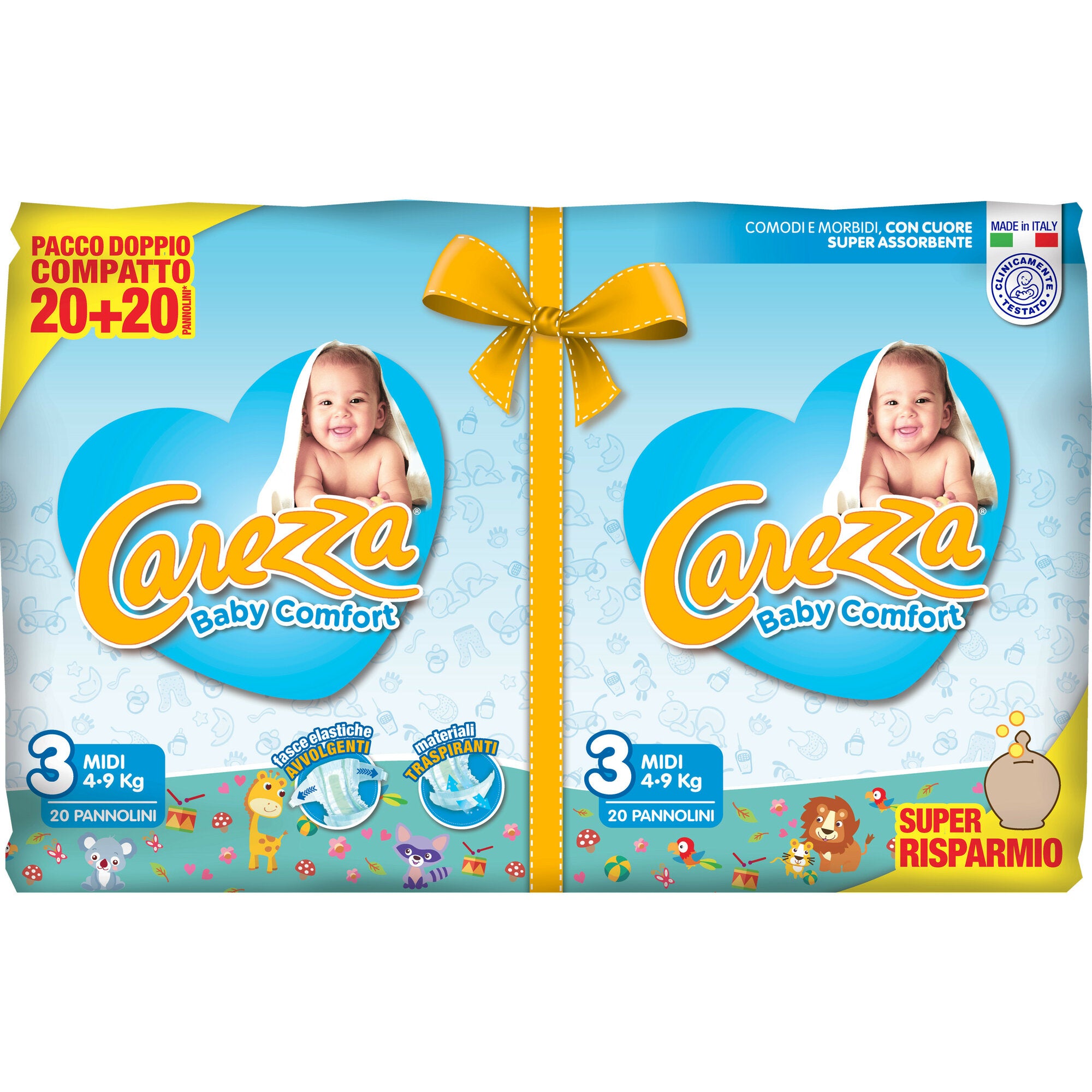 Pannolini Carezza Baby Comfort Midi 4-9Kg 40 Pezzi-2