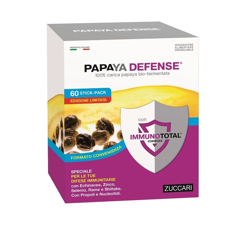 Zuccari Papaya Defense per le difese dell'organismo 60 stick-pack-1