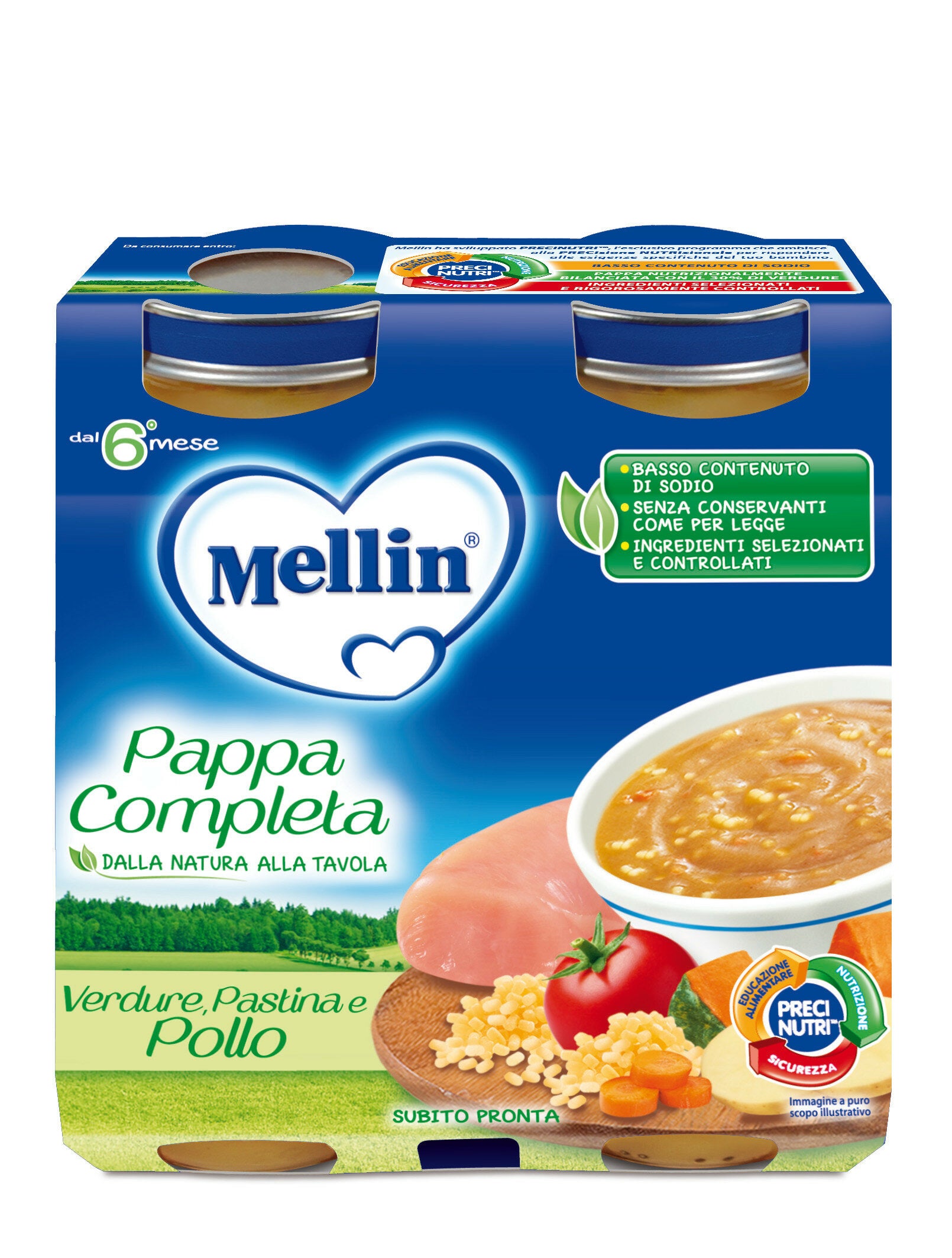Mellin Pappa Completa Pollo 2x250g-2