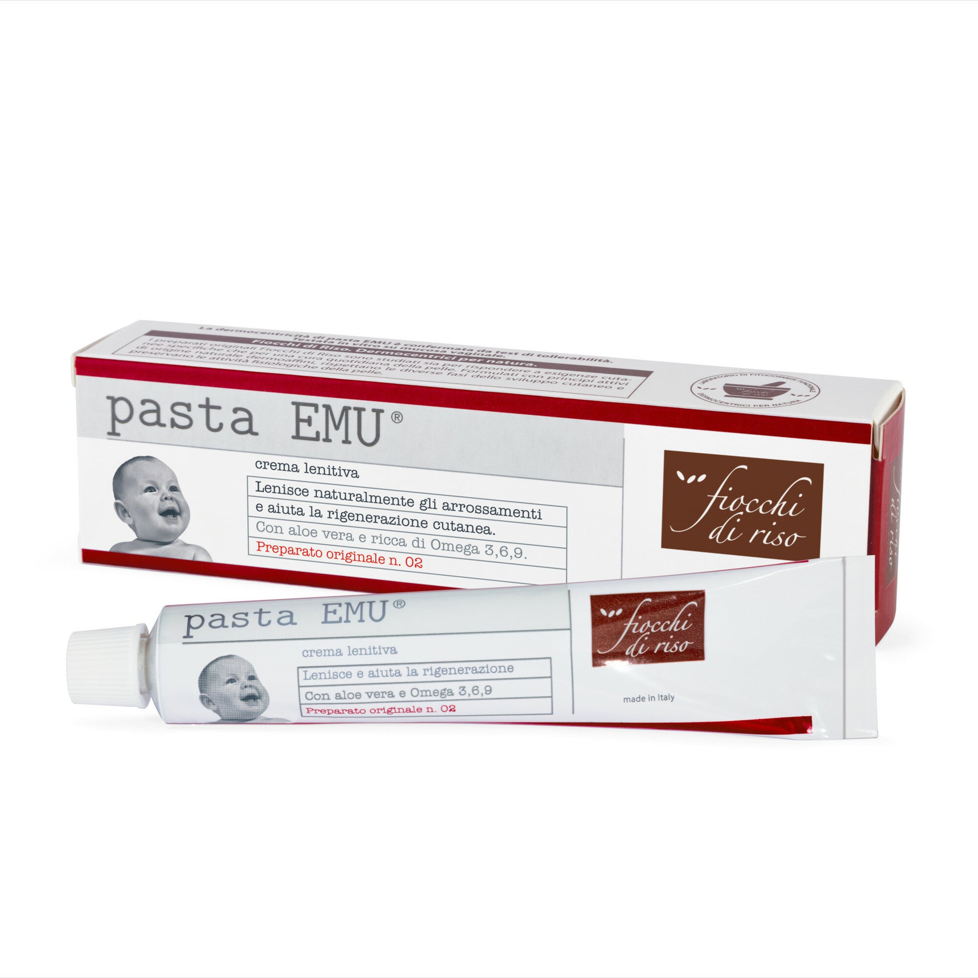 Fiocchi di Riso Pasta Emu utile per gli arrossamenti del bambino 30ml-2