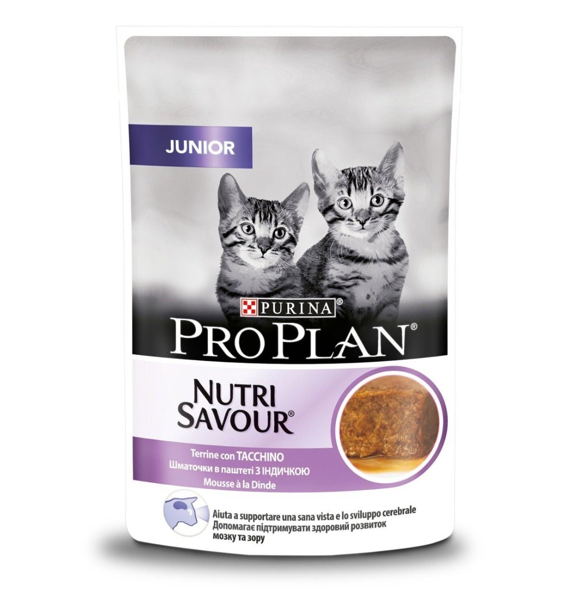 Purina Pro Plan Nutri Savour Junior Gatto Pezzetti Tacchino In Mousse Bustina 85g-1