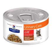 Hill's Prescription Diet C/D Urinary Stress Spezzatino Pollo E Verdure Gatti Lattina 82g-1