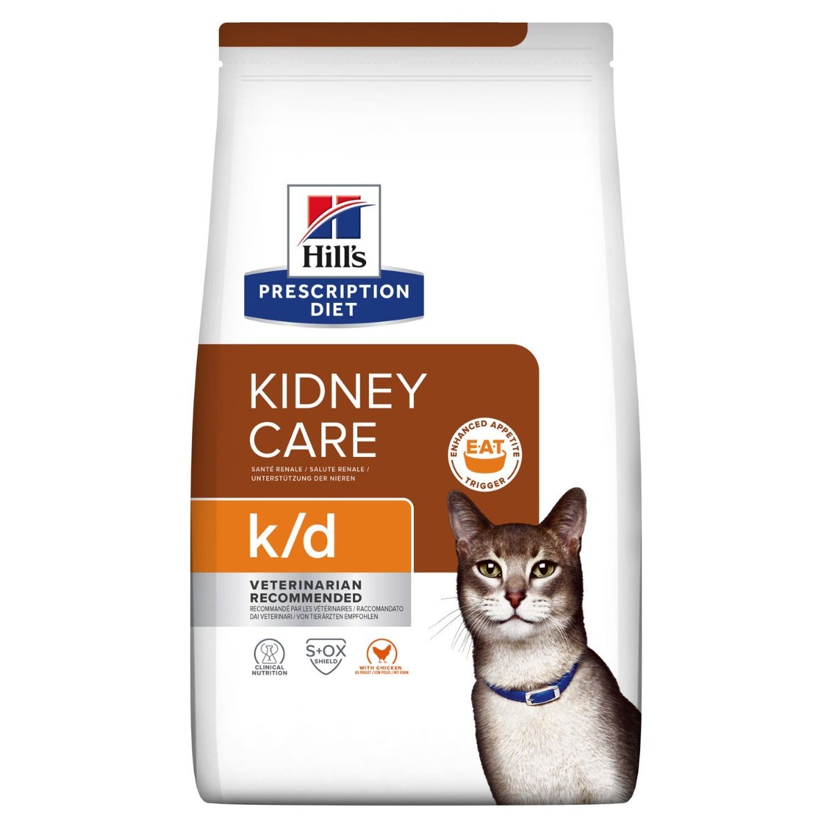 Hill's Prescription Diet K/D Salute Dei Reni Con Pollo Crocchette Per Gatti Sacco 1,5 Kg-1