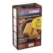 PesoForma Sostituto del Pasto 16 biscotti gusto cioccolato e nocciola-1