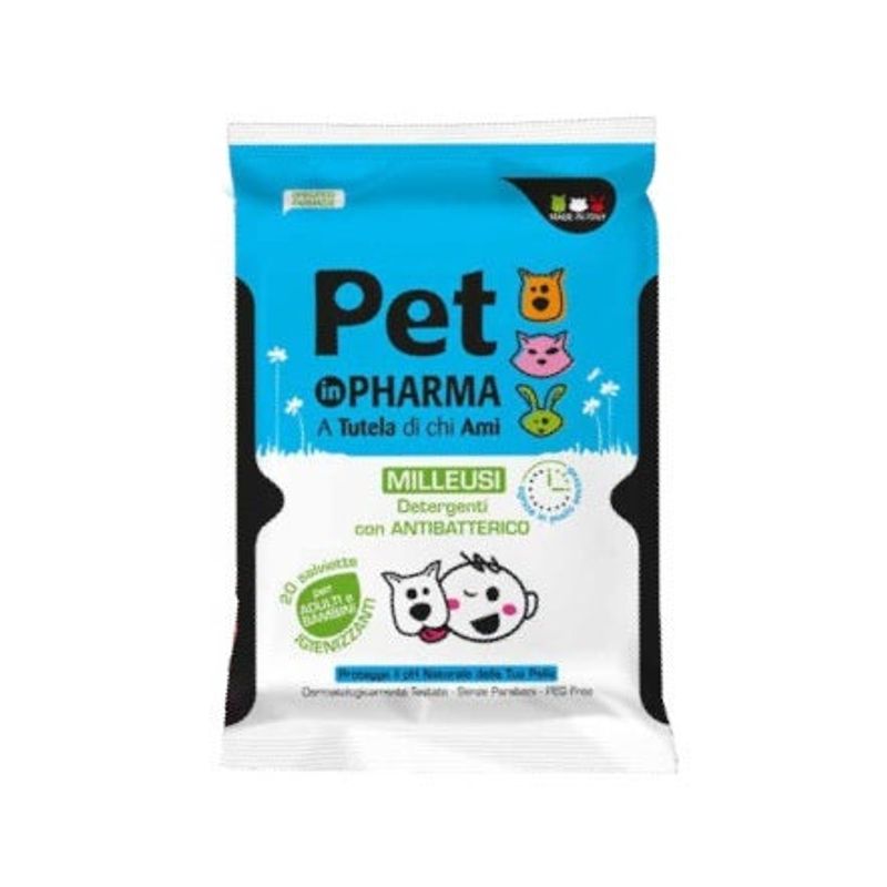 Pet In Pharma Salviette Milleusi 20 Pezzi-1