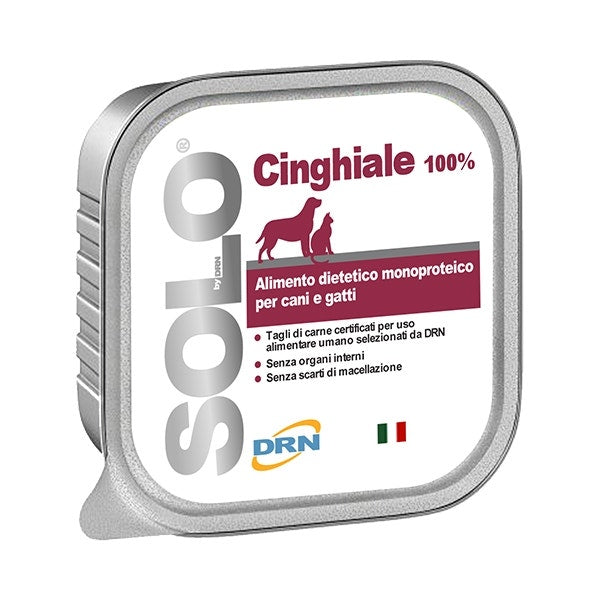 Drn Solo Cinghiale Alimento Dietetico Monoproteico Umido Per Cani/Gatti 100g-1