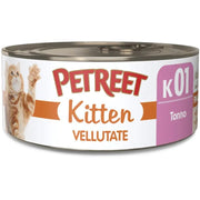 Petreet Vellutate Tonno Cibo Umido Gattino Barattolo 60g-1