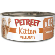 Petreet Vellutate Salmone Cibo Umido Gattino Barattolo 60g-1