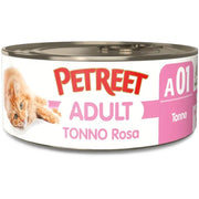 Petreet Tonno Rosa Gatto Adulto Barattolo 140g-1