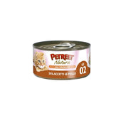 Petreet Natura Sfilaccetti di Pollo con Salmone alimento umido per gatti adulti 70g-1