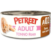 Petreet Tonno Rosa Con Surimi Aroma Granchio Cibo Umido Per Gatti Adulti 70g-1