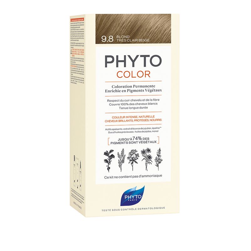 Phyto Phytocolor 9.8 Biondo Chiarissimo Cenere Colorazione Permanente Per Capelli-1