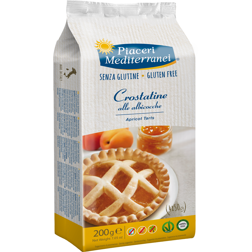Piaceri Mediterranei Crostatine Albicocca 4x50g-1