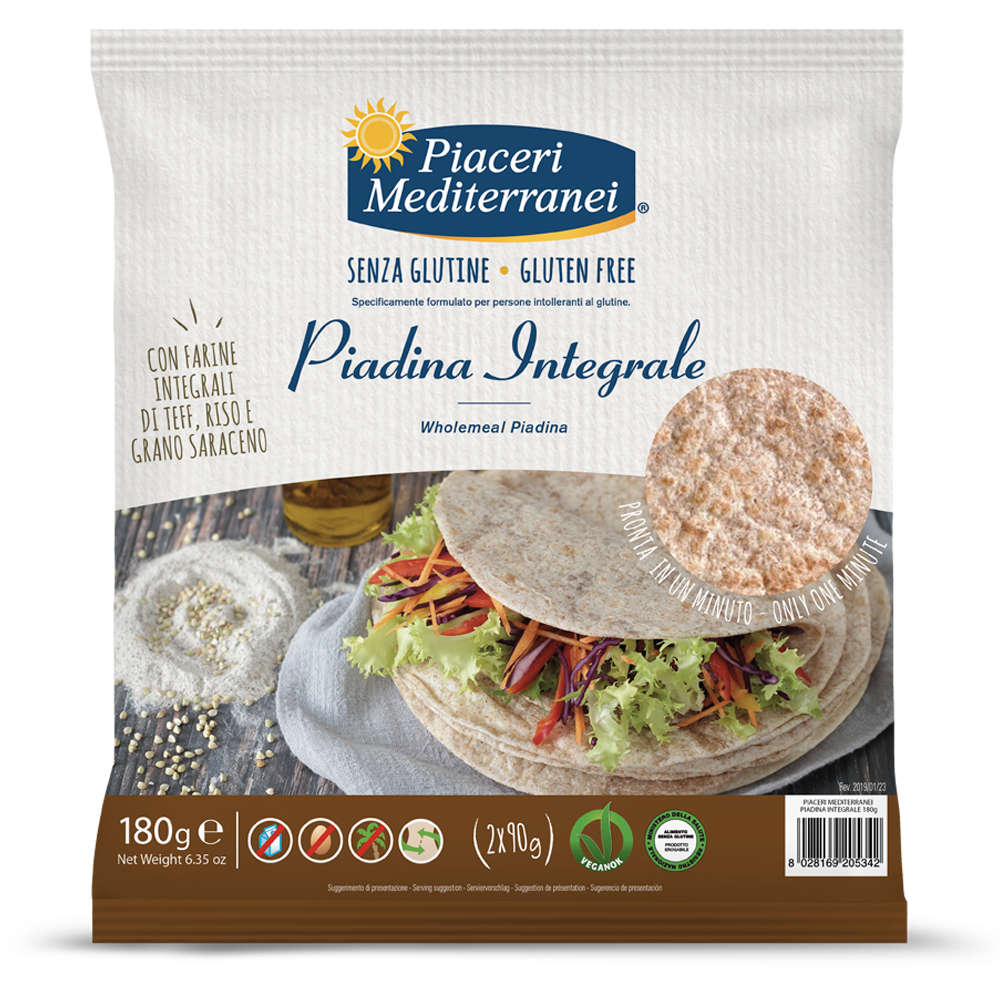 Piaceri Mediterranei Piadina Integrale 180g-1