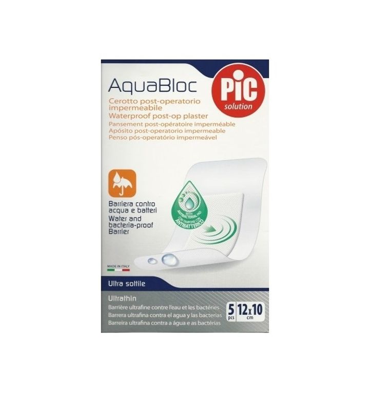 Pic Solution AcquaBloc Cerotto Post-Operatorio Impermeabile 5 pezzi 12x10cm-1