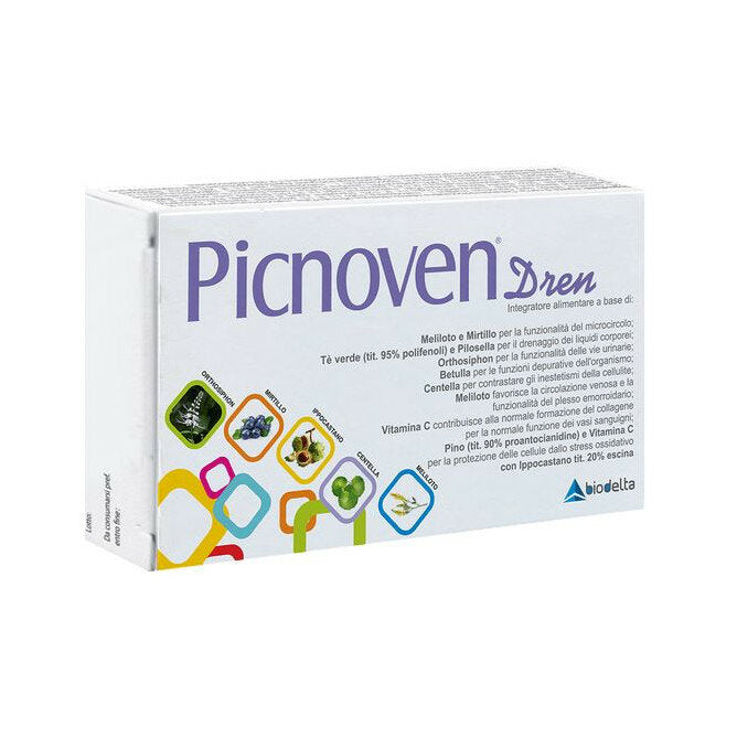 Picnoven Dren utile per la funzionalità del microcircolo 100 compresse-2