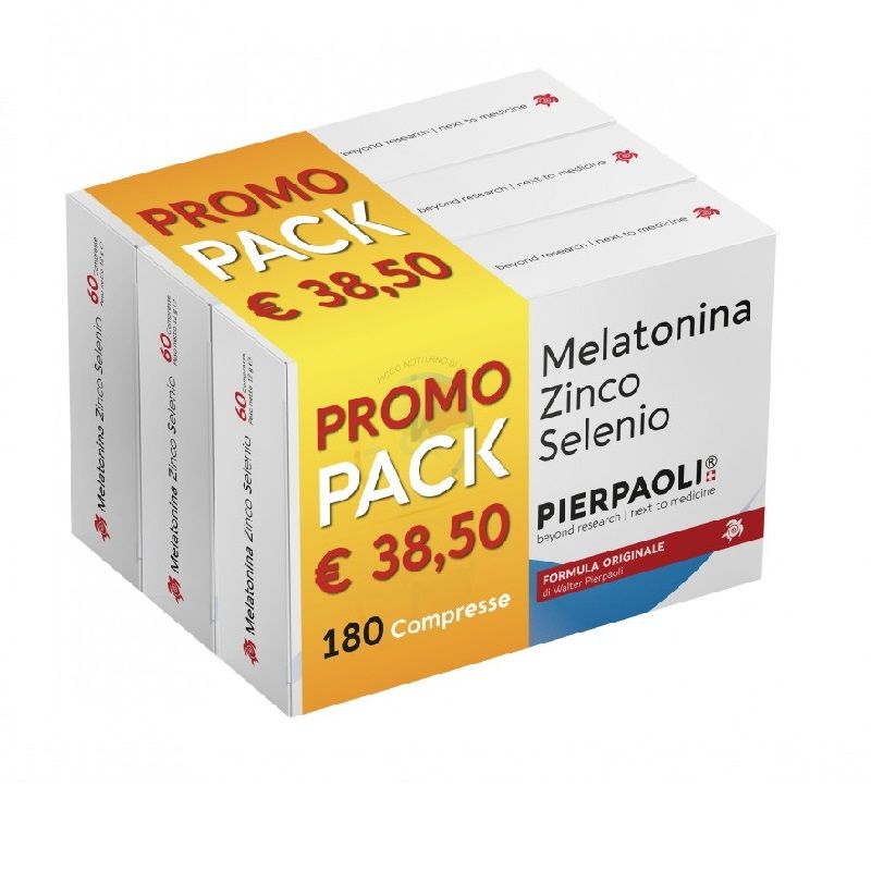 Pierpaoli PROMO Melatonina Zinco e Selenio per il benessere del sonno 180 compresse-1