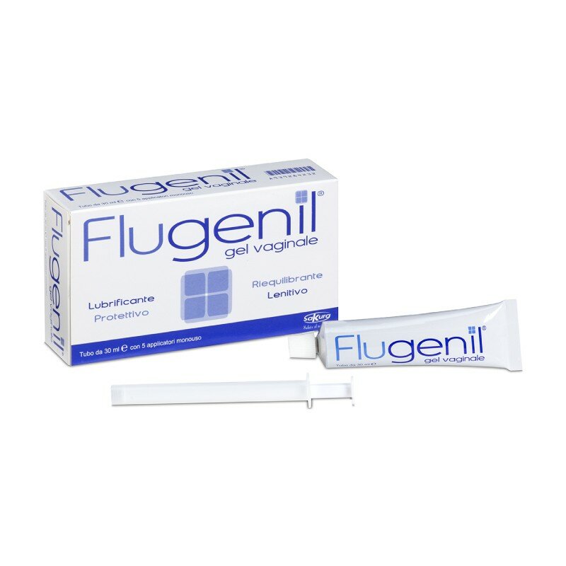 Flugenil Gel Vaginale Idratante e riequilibrante tubo da 30ml+ 5 applicatori monouso-2