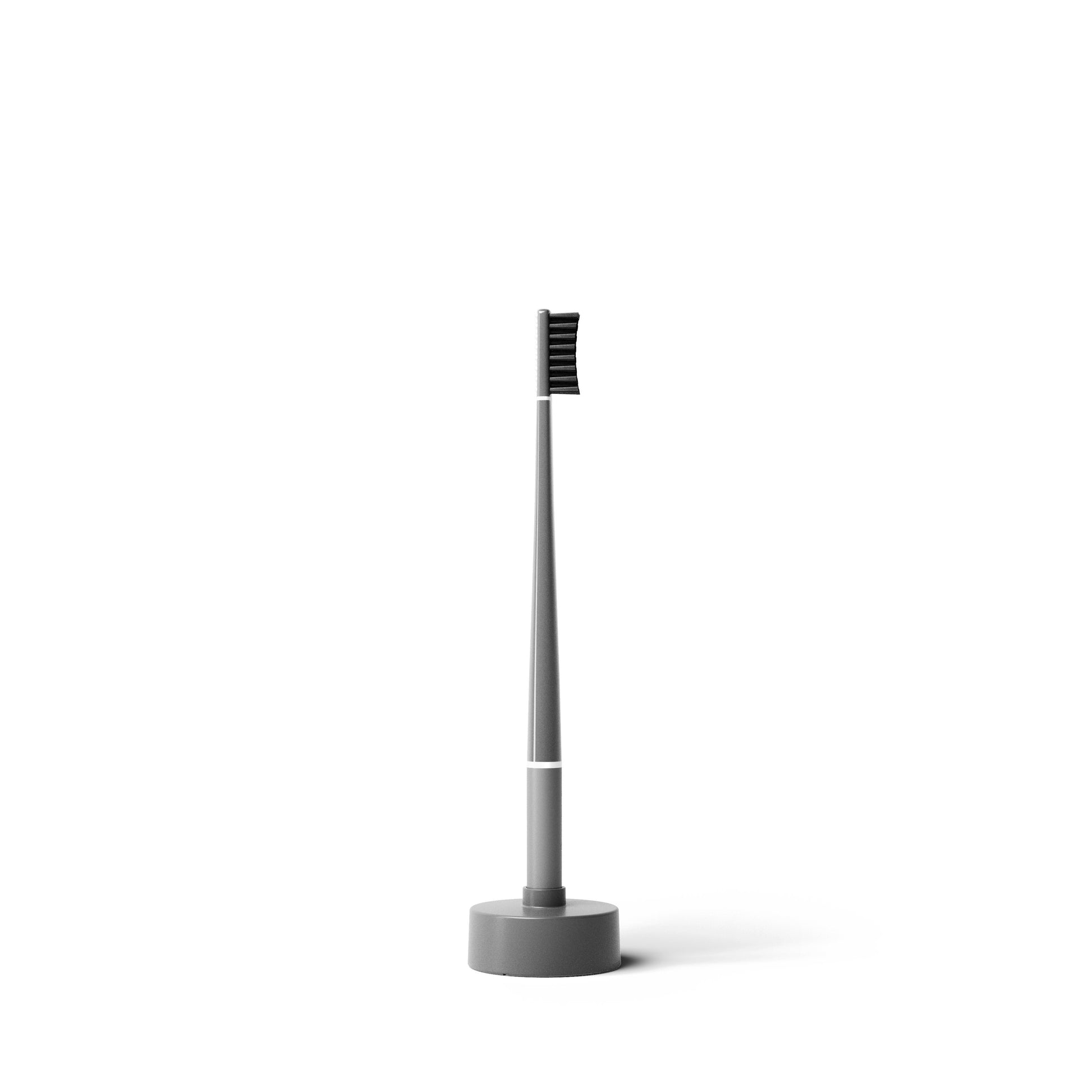 Piuma Toothbrush T03 + Base Soft Asphalt Grey-1