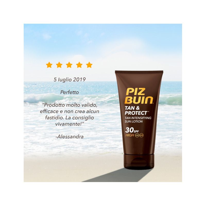 Piz Buin Tan E Protect Lozione SPF30 Alta 150ml-6