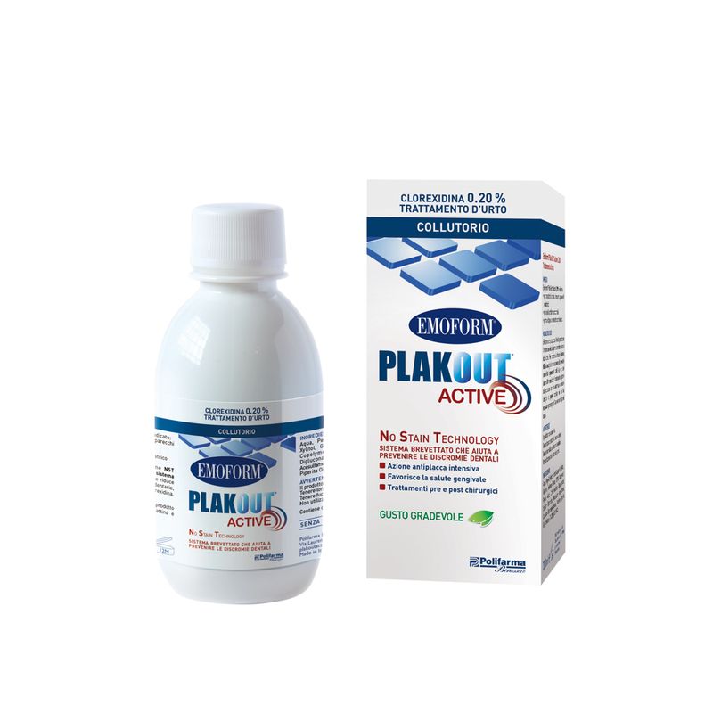 Emoform Plakout Active Collutorio 0.20% trattamento d'urto 200ml-1