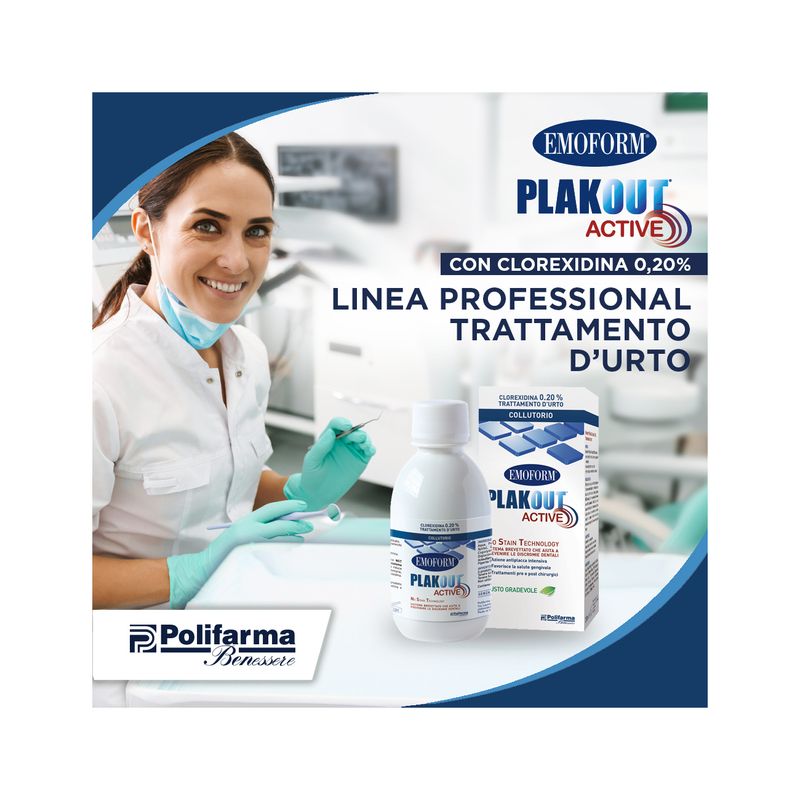 Emoform Plakout Active Collutorio 0.20% trattamento d'urto 200ml-4