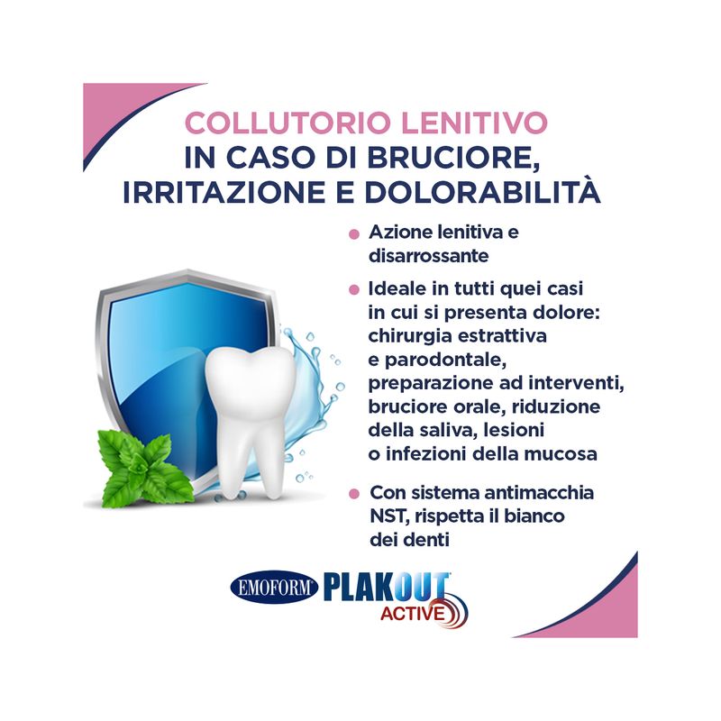 Plakout Active Sollievo Collutorio antiplacca 200ml-3