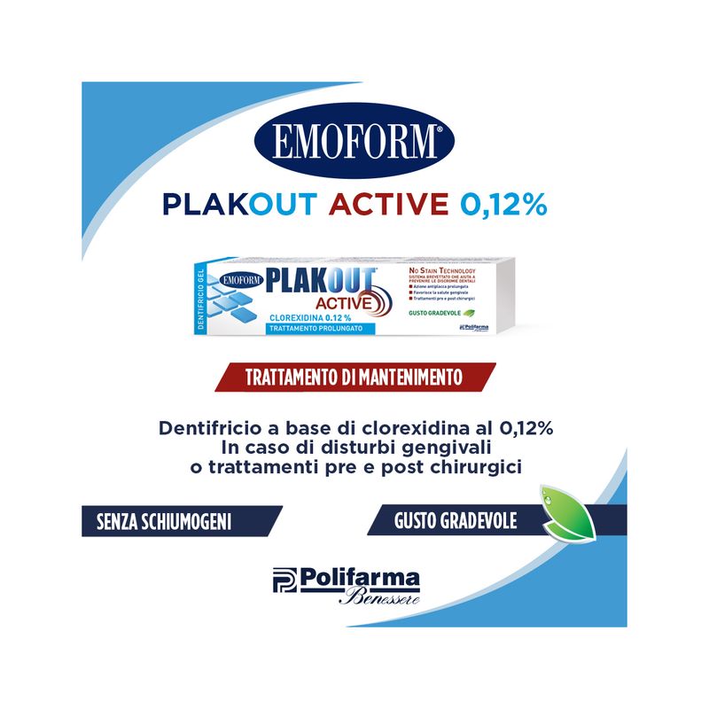 Plakout Dentifricio Gel Clorexidina 0,12% 75 ml-2