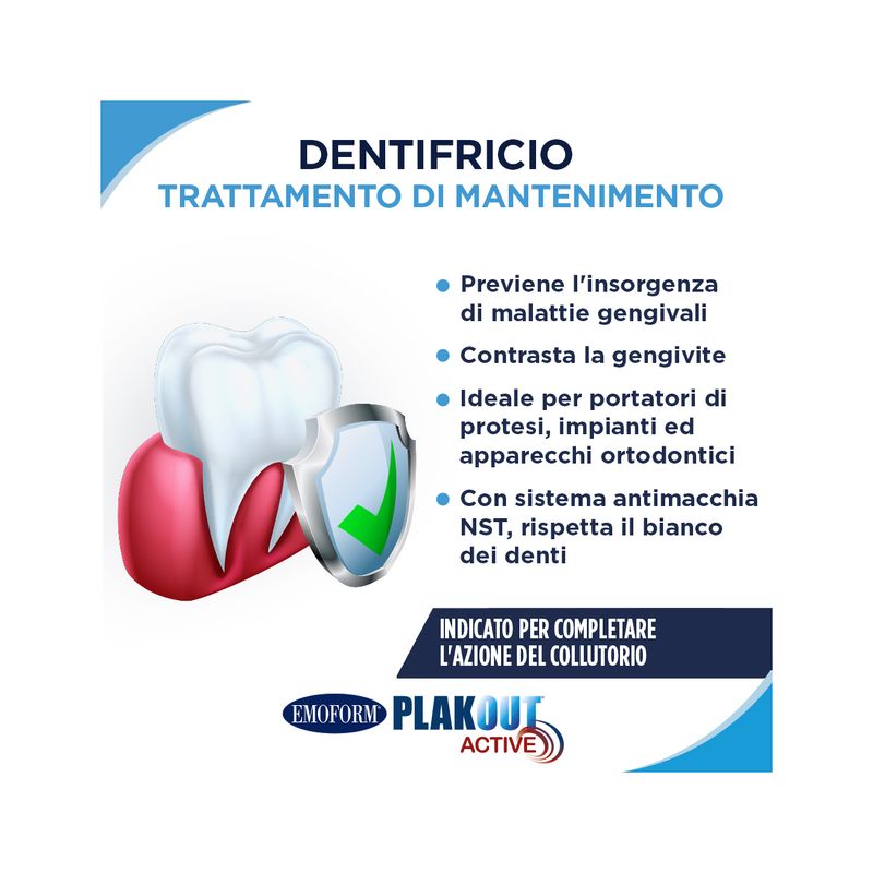 Plakout Dentifricio Gel Clorexidina 0,12% 75 ml-3
