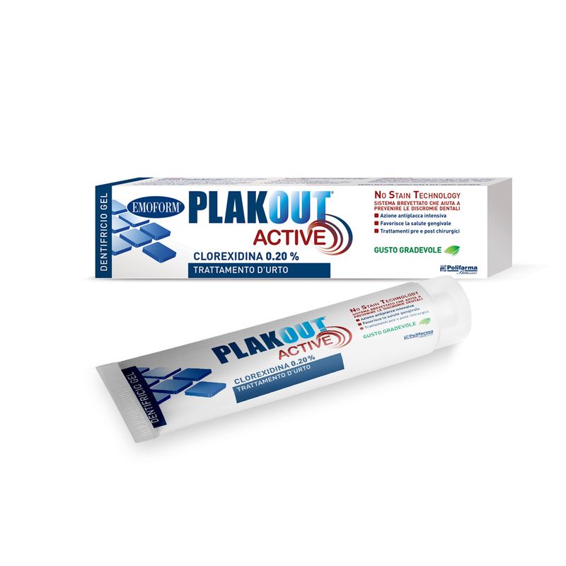 Plakout Dentifricio Gel Clorexidina 0,20% 75 ml-1