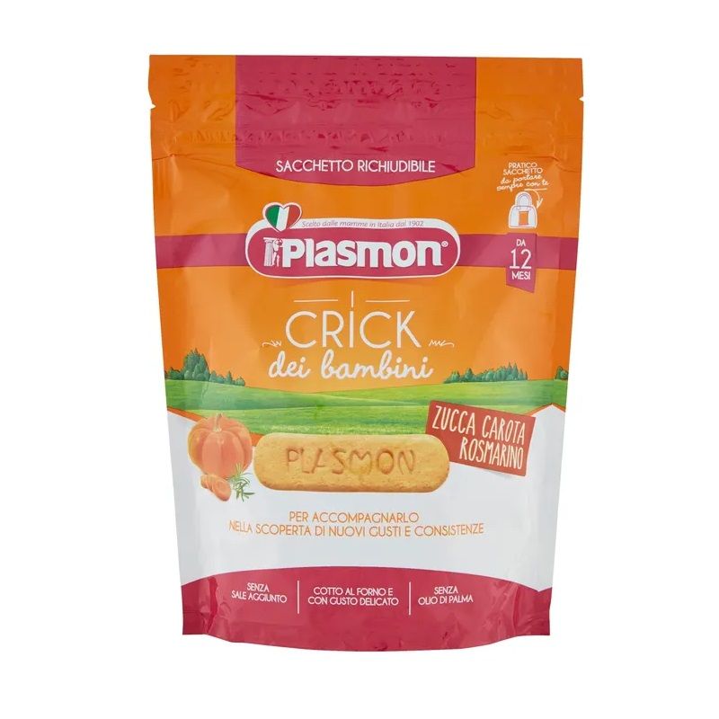 Plasmon Crick Zucca Carota Rosmarino 100g 12 Mesi+-1