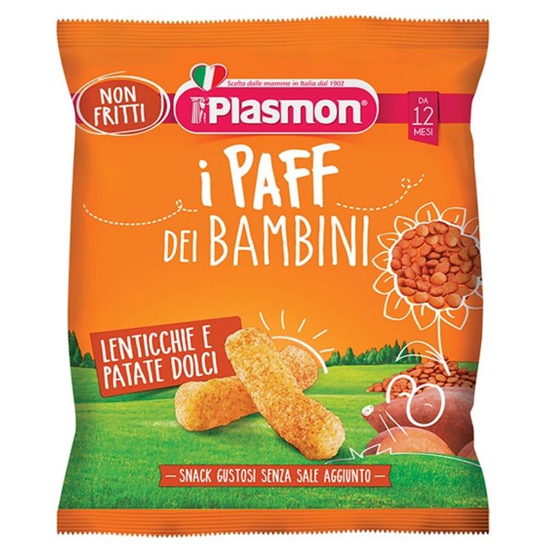 Plasmon Paff Dei Bambini Lenticchie E patate Dolci 15g-1