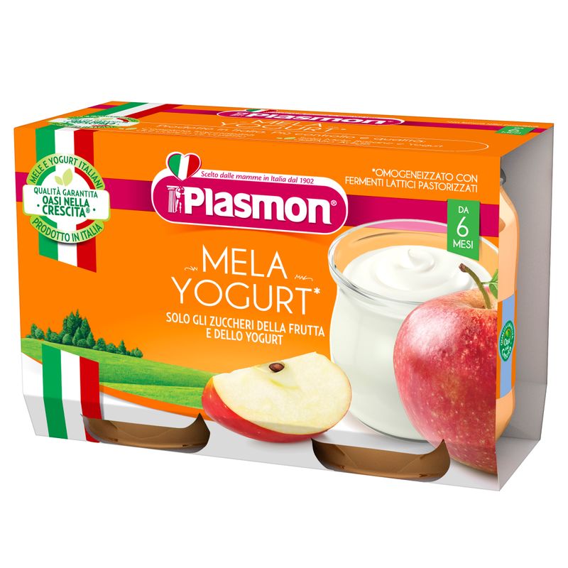 Plasmon Mela e Yogurt 2x120g-0