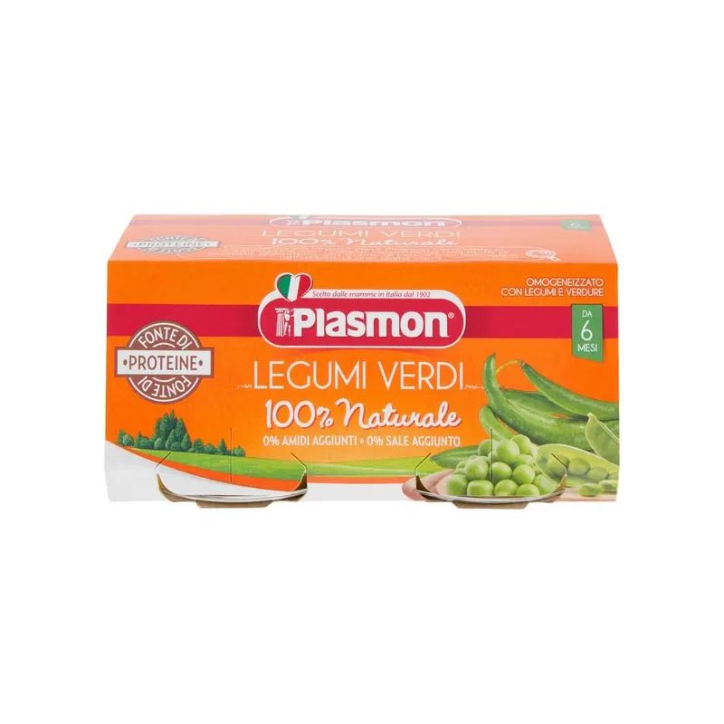 Plasmon omogeneizzato di Legumi Verdi 2x80g-1