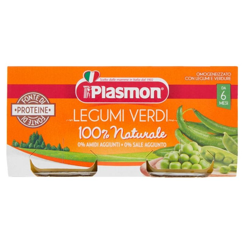 Plasmon Omogeneizzato Legumi Verdi 2x80g-1