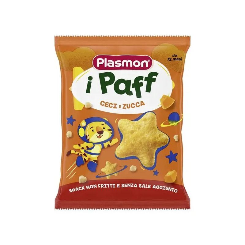 Plasmon i Paff Ceci e Zucca snack per bambini 12 mesi+ 15g-1