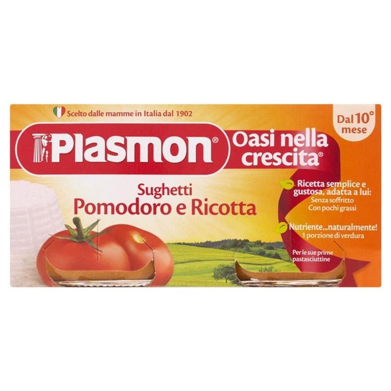 Plasmon Sughetto Pomodoro E Ricotta 10m+ 2x80g-1