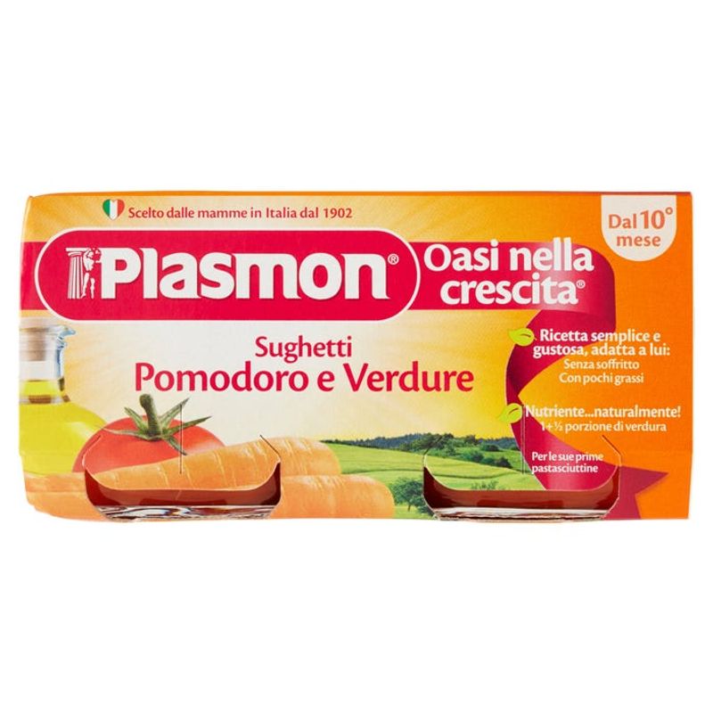 Plasmon I Sughetti Pomodoro E Verdure 80gx2Pezzi-1