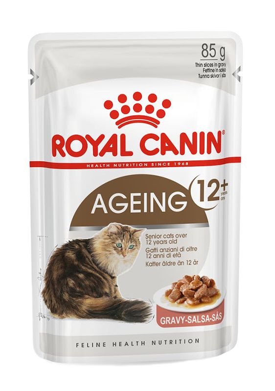 Royal Canin Feline Ageing 12+ Anni Gravy Umido Per Gatti Senior Bustine 12x85g-1