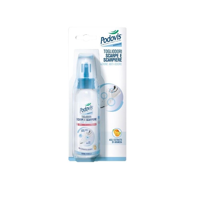 Podovis Spray Togli Odori Scarpe E Scarpiere 100ml-1