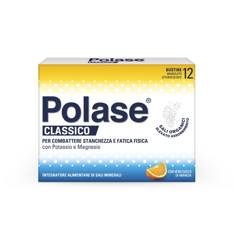 Polase Classico Magnesio E Potassio Integratore Alimentare Sali Minerali Gusto Arancia 12 Bustine-1