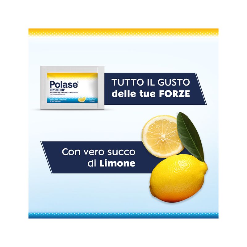 Polase Classico Magnesio E Potassio Integratore Alimentare Sali Minerali Gusto Limone 12 Bustine-2