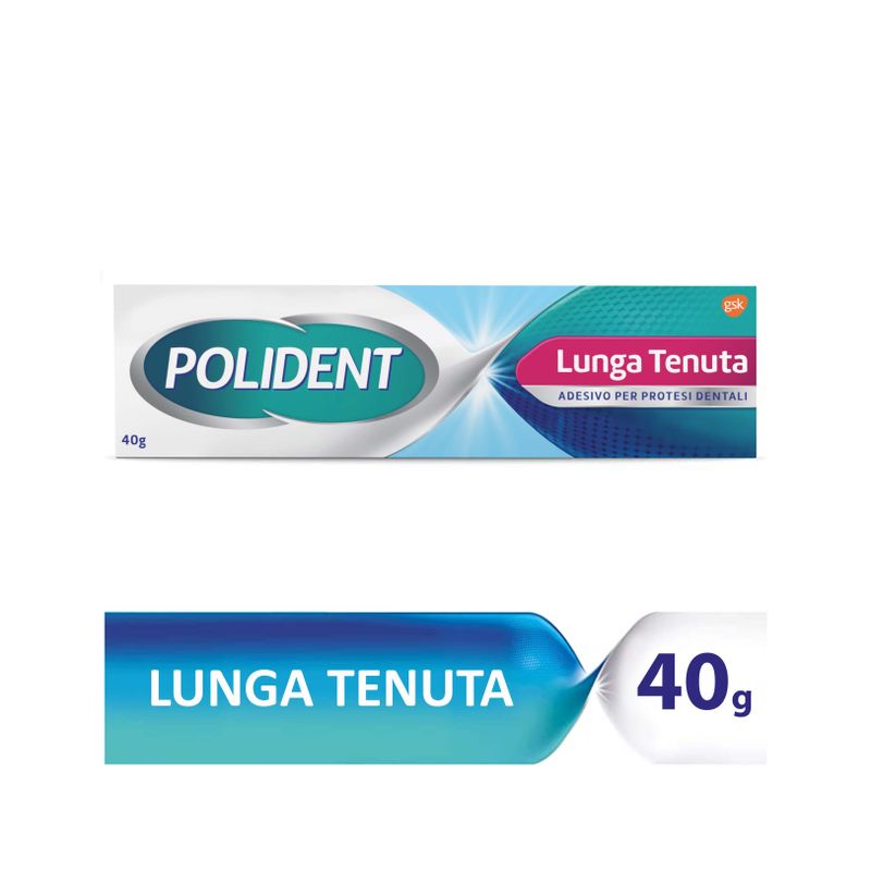 Polident Fissativo Lunga Tenuta Adesivo per Protesi Dentale Tenuta Giornaliera Gusto Menta 40g-2
