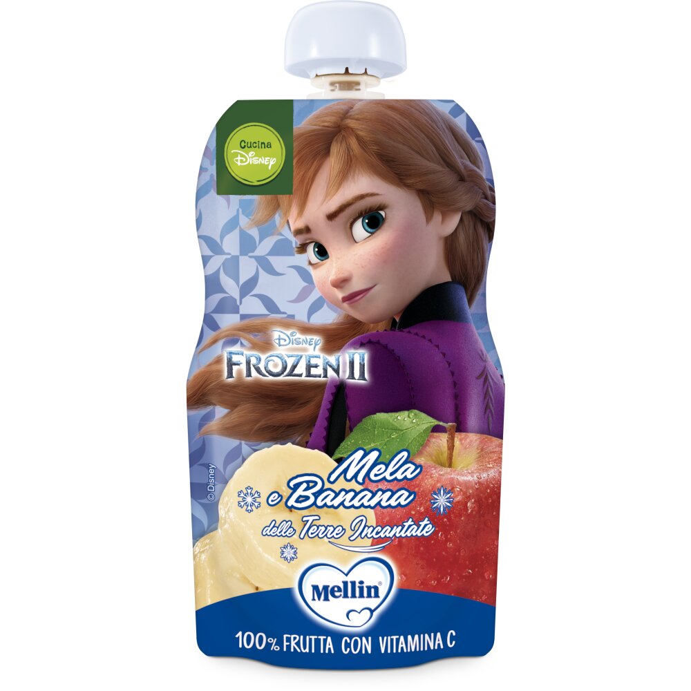 Mellin Merenda Pouch Disney mela e banana 110g-2
