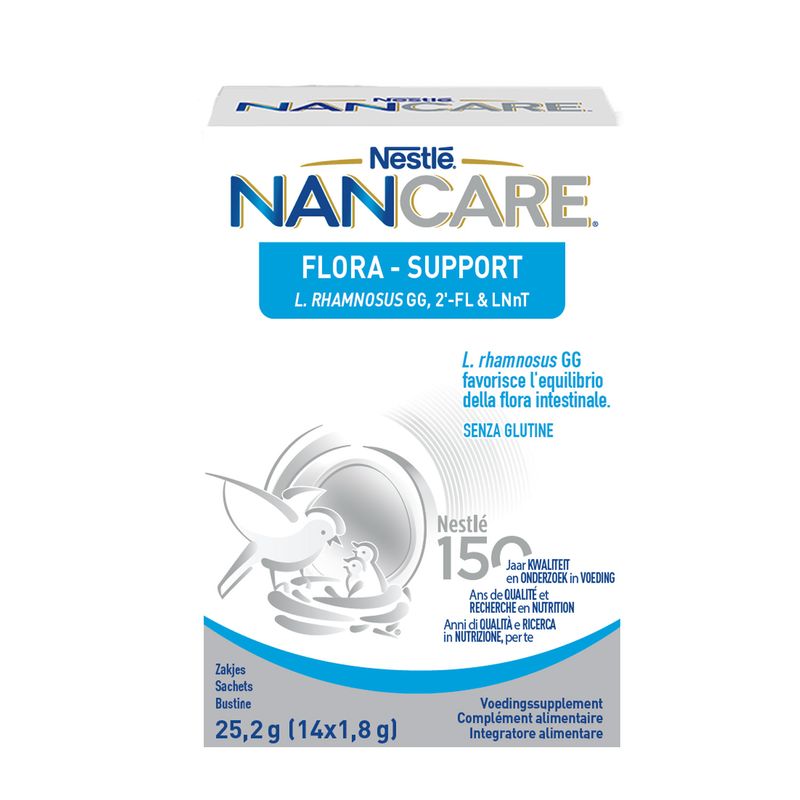 Nestlé Nancare Flora-support Integratore Alimentare Pediatrico Da 12 Mesi 14 Bustine Da 1,8g-1