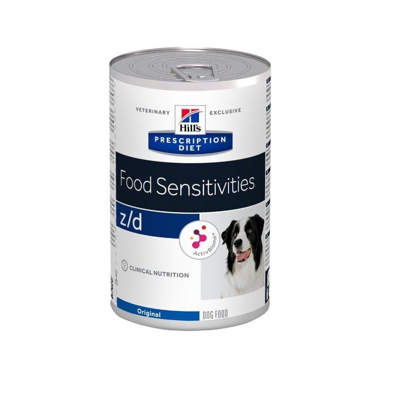 Hill's Prescription Diet Z/D Food Sensitivity Cane Lattina 370g-1