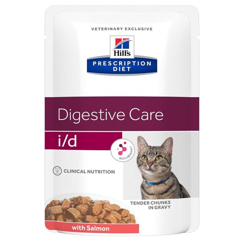 Hill's Prescription Diet I/D Digestive Care Gatto Salmone Bustina 85g-1