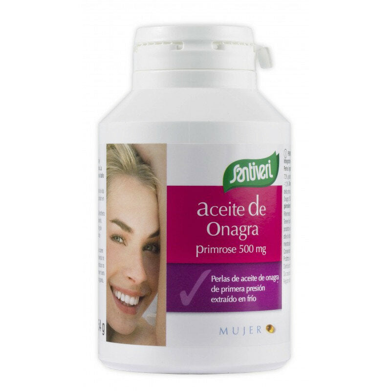 Santiveri Olio Oenotera integratore alimentare utile per il ciclo mestruale 220 perle-2