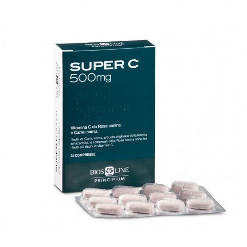 Biosline Principium Super C 500 integratore alimentare utile per le difese immunitarie 24 compresse-1