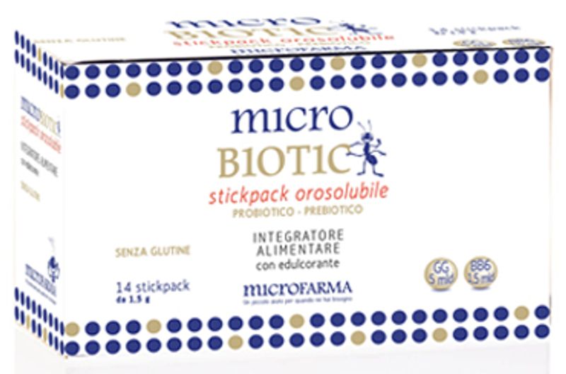 Microbiotic Stickpack Orosolubile 14 Bustine-1